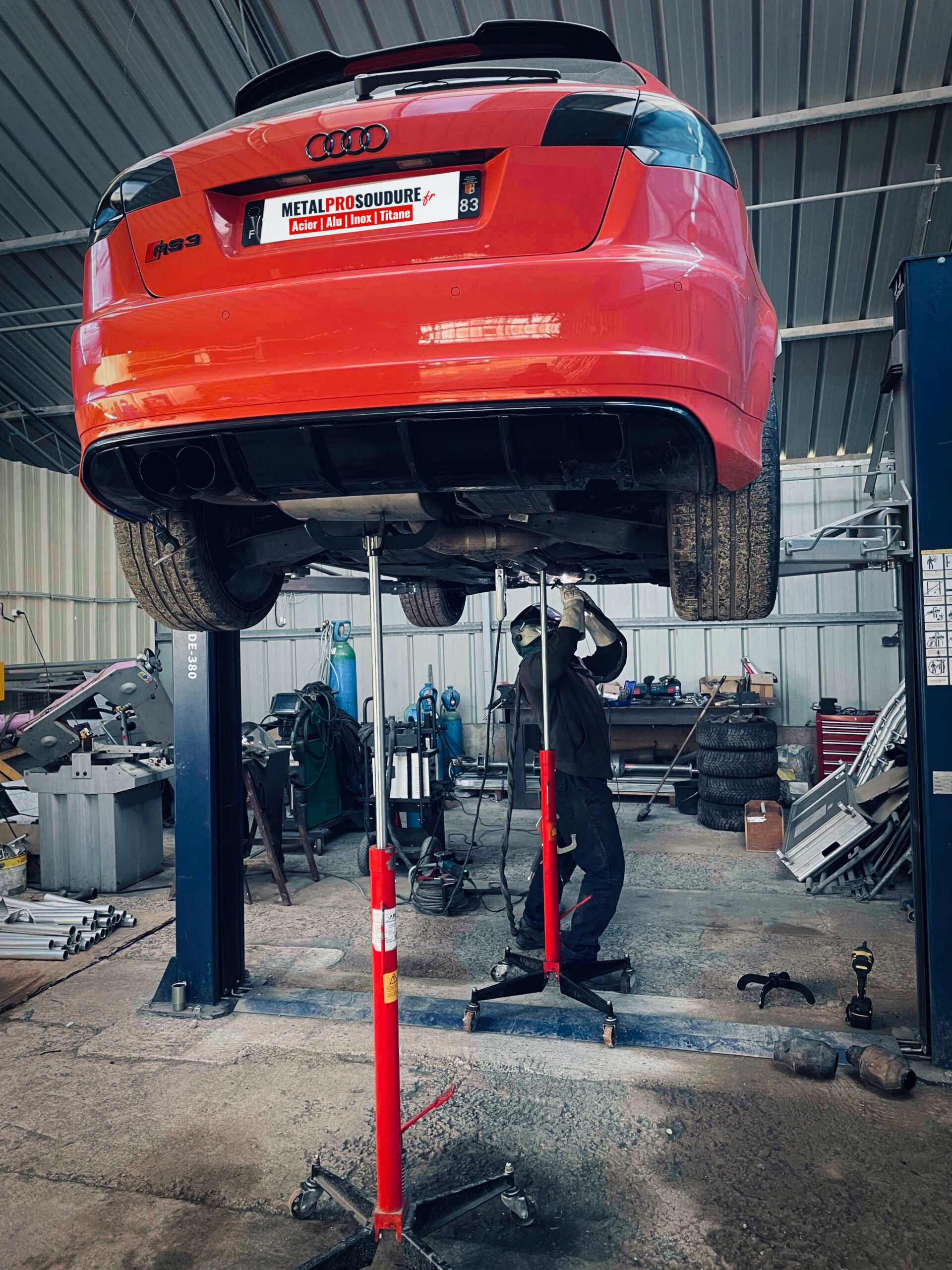 soudure-échappement-83-ligne-inox-titane-audi-A3-sportbackk-metalprosoudure5